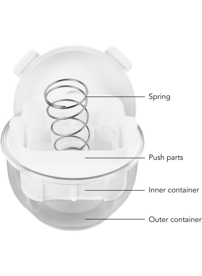 Greek Yogurt Maker, Fine Mesh Yogurt Whey Separator with Transparent Container, Efficient Spring Loaded Pressure Plate, Greek Yogurt Strainer for Homemade Greek Yogurt - Image 3